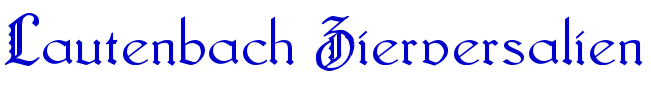 Lautenbach Zierversalien шрифт